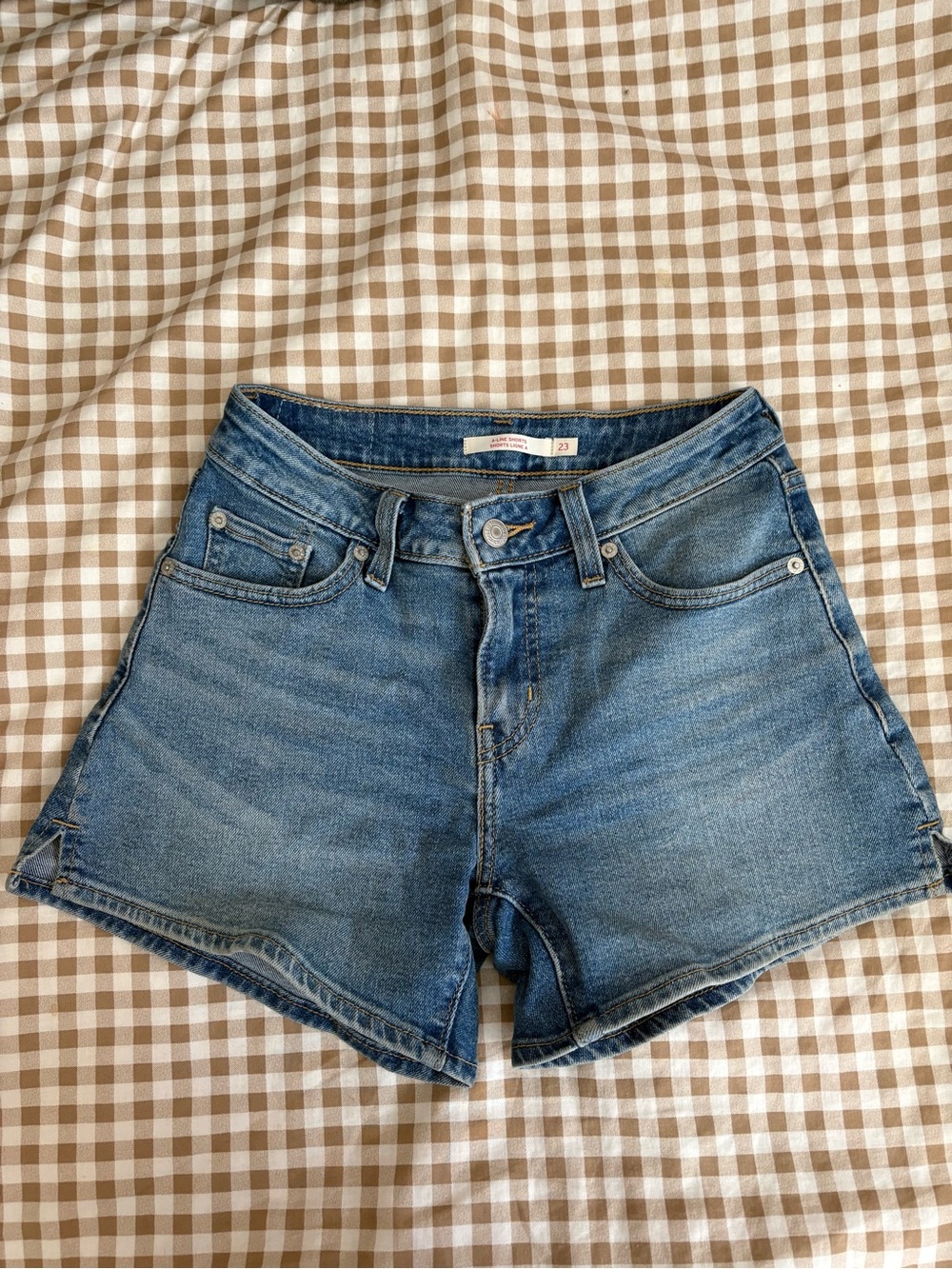 Levi's Medium Blue Denim Women's Shorts